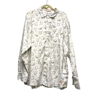 Tommy Bahama LS Linen Shirt XXL ARTISTS SERIES Barbados Breeze MAGNOLIA BLOOM